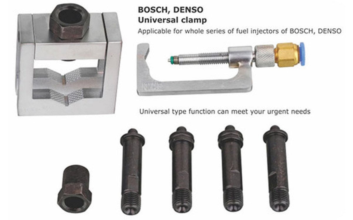Universal adapters for testing CR injectors